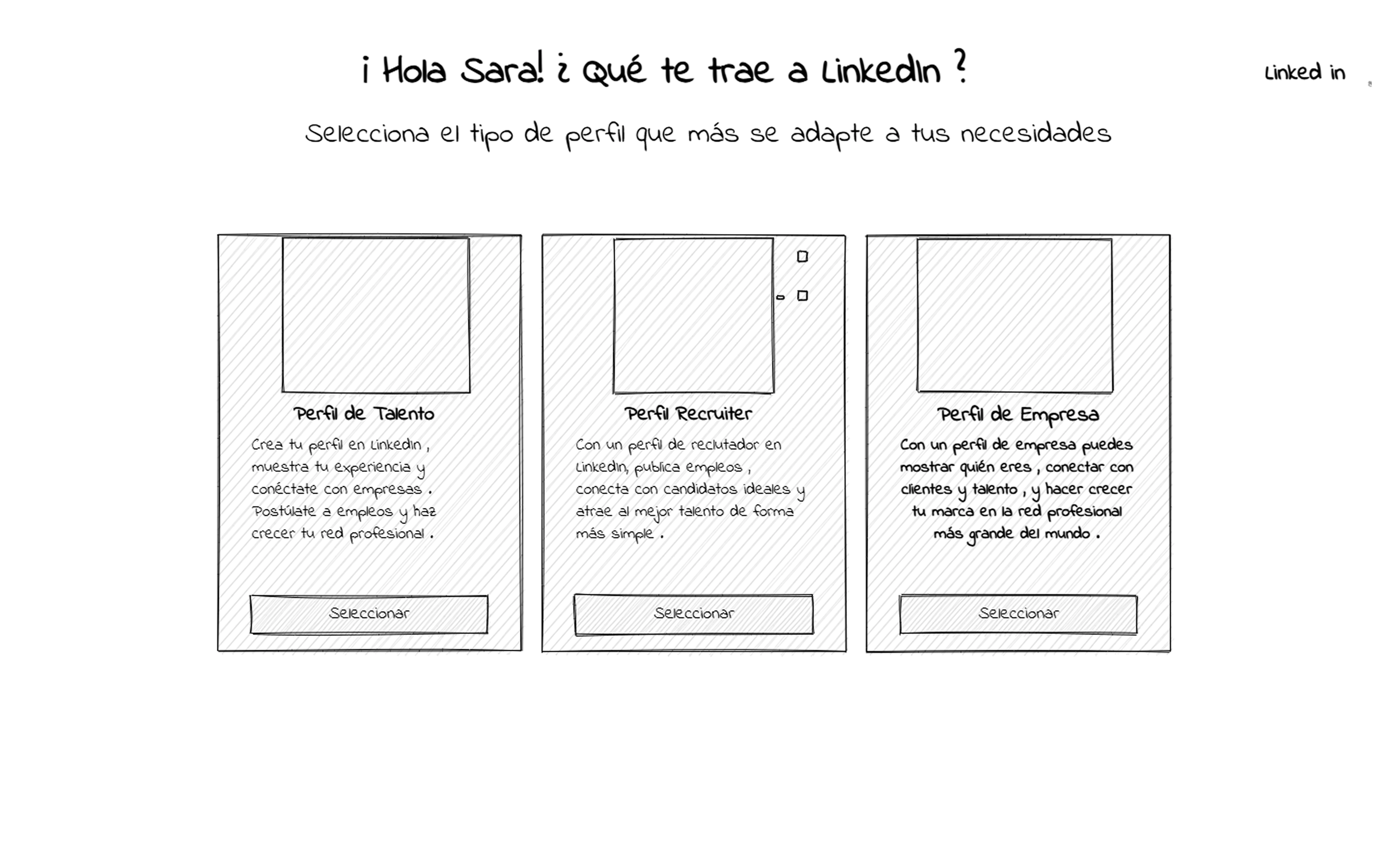 Connect — wireframe baja fidelidad